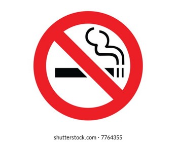 No smoking sign. Vector illustration