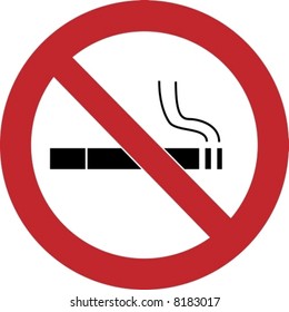 no smoking sign vector illustration