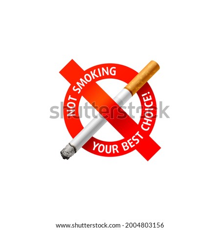 No smoking sign. Vector illustration