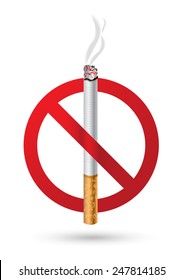 no smoking sign vector illustrations