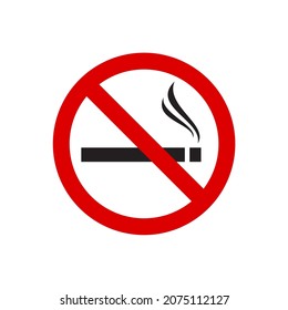 No smoking sign. Vector image