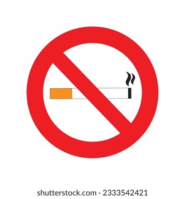 no smoking sign vector isolated