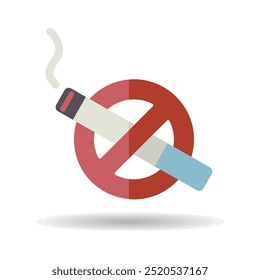 No smoking sign vector isolated icon. Graph symbol for web site and apps design, logo, app, UI