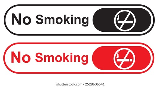 no smoking sign vector isolated on a white background
