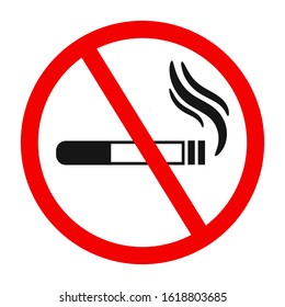 no smoking sign vector logo. suitable for health care and education