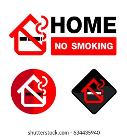 No smoking sign vector logo