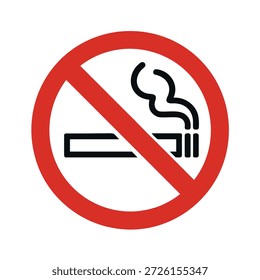 Signo de advertencia de no fumar