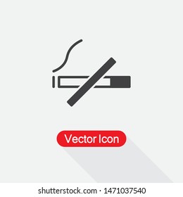 No Smoking Sign,No Smoking Icon Vector Illustration On Light Gray Background Eps10
