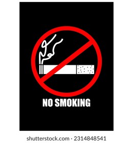 no smoking signs, label vector