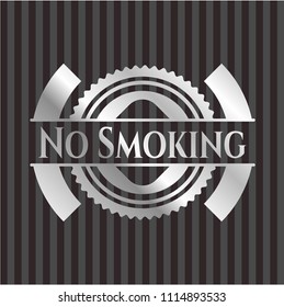 No Smoking silver emblem