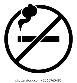 No Smoking Simple Vector Icon Collection