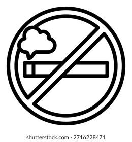 No Smoking Simple Vector Icon Collection