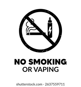 No smoking sing icon vector on white background.