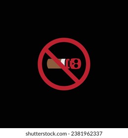 no smoking with skull vector