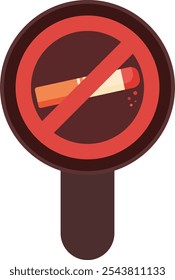 No fumar Dejar de fumar cigarrillos Tabaco de fumar Peligro Marca de precaución Signo