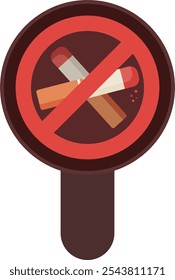 No fumar Dejar de fumar cigarrillos Tabaco de fumar Peligro Marca de precaución Signo