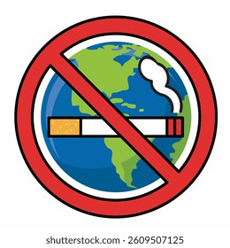No smoking, Stop smoking, Non Smoking area sign. Smoking is injurious for health. 