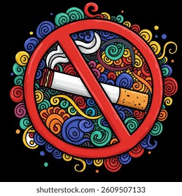 No smoking, Stop smoking, Non Smoking area sign. Smoking is injurious for health. 