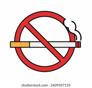 No smoking, Stop smoking, Non Smoking area sign. Smoking is injurious for health. 