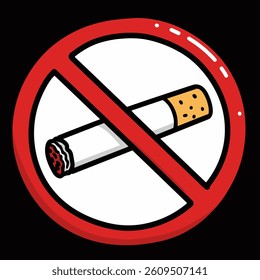 No smoking, Stop smoking, Non Smoking area sign. Smoking is injurious for health. 