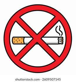 No smoking, Stop smoking, Non Smoking area sign. Smoking is injurious for health. 