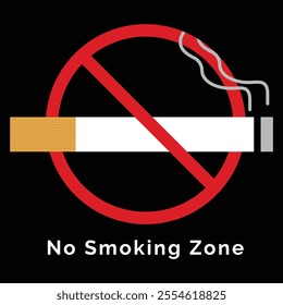 No smoking symbol, No smoking area illustration