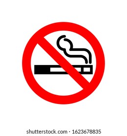 No Smoking Symbol Icon Vector Illustration