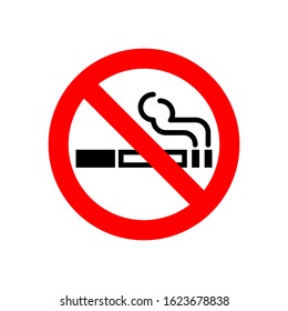 No Smoking Symbol Icon Vector Illustration