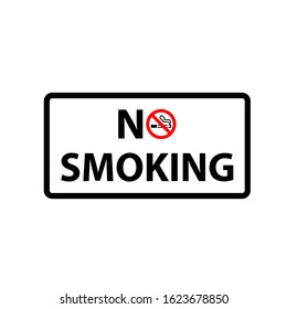 No Smoking Symbol Icon Vector Illustration