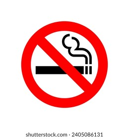 No smoking symbol icon vector