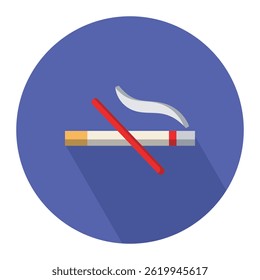 No smoking symbol icon vector illustration, no smoking sign, warning and attention icon vector design illustration. 