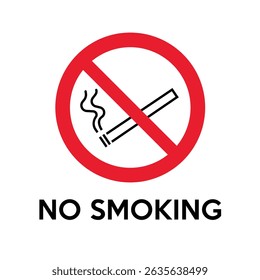 No Smoking Symbol Icon Vector Design