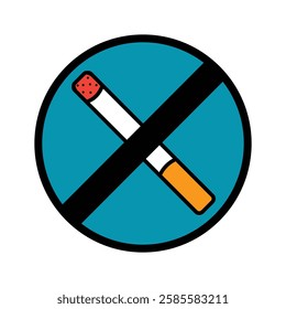 No Smoking Symbol Illustration Vector