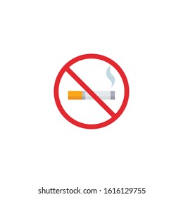 No smoking symbol. Image on an isolated layer.