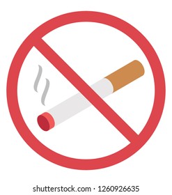 No smoking symbol, smoking prohibition