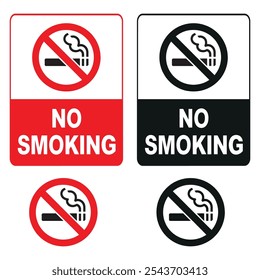 No Smoking Symbol Sign Isolate On White Background