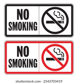 No Smoking Symbol Sign Isolate On White Background