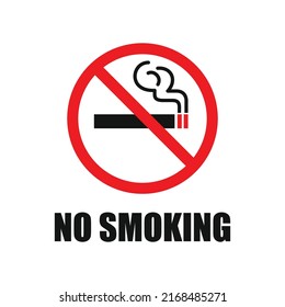 No Smoking Symbol Sign Vector Stock Vector (Royalty Free) 2168485271 ...