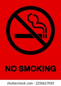 No Smoking Symbol Sign ,Vector Illustration.EPS10