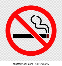 No smoking symbol. Vector