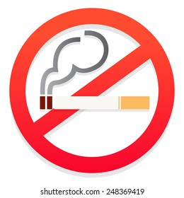 No smoking symbol vector