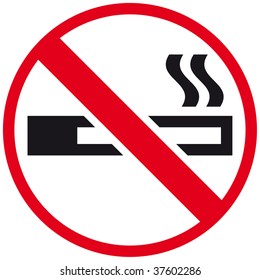 no smoking symbol vector