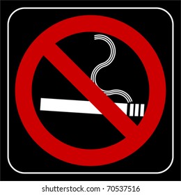 no smoking symbol, vector
