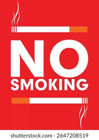 No fumar diseño de Vector de símbolos, no fumar Vector de iconos, no fumar signo de Ilustración vectorial.