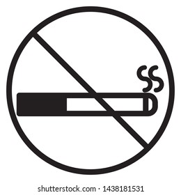 no smoking symbol vector icon design