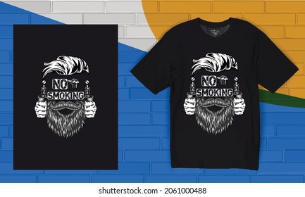 No Smoking T-Shirt Design,Vapeing T-Shirt Design