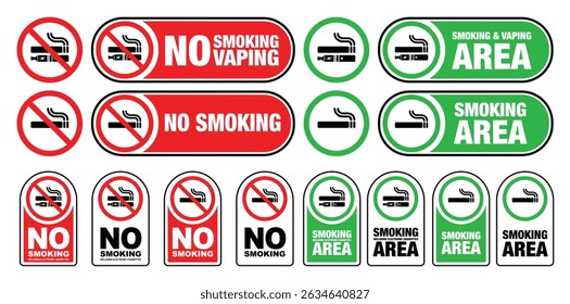 No smoking, no vaping and electronic cigarettes included sign