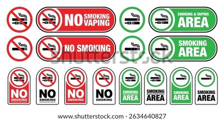 No smoking, no vaping and electronic cigarettes included sign