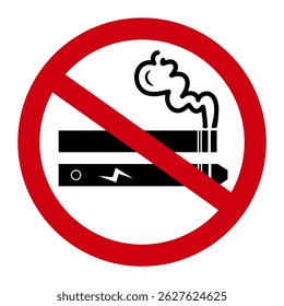 No smoking no vaping sign 