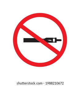 No smoking, no vaping sign. Vector sticker
